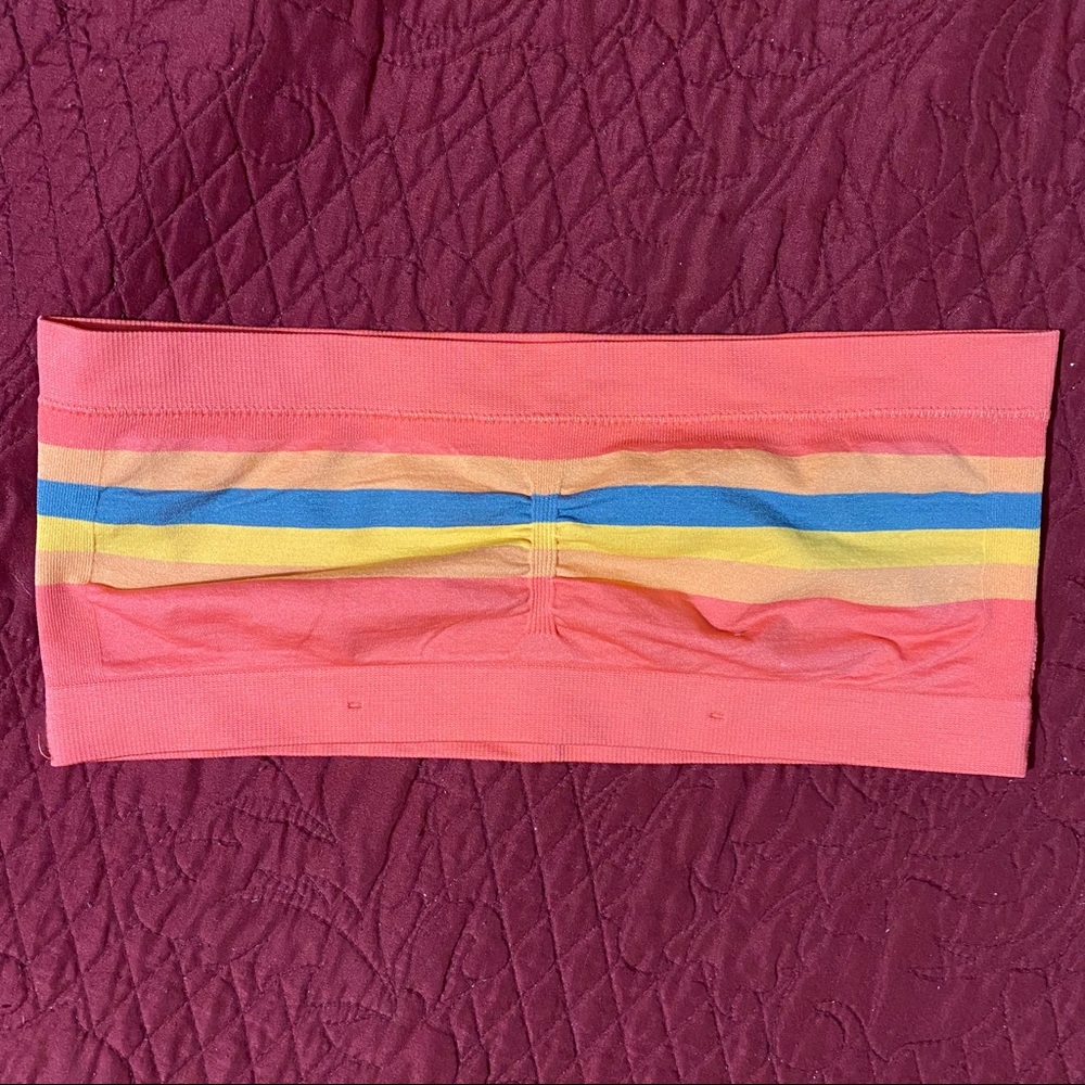 Coral orange bandeau